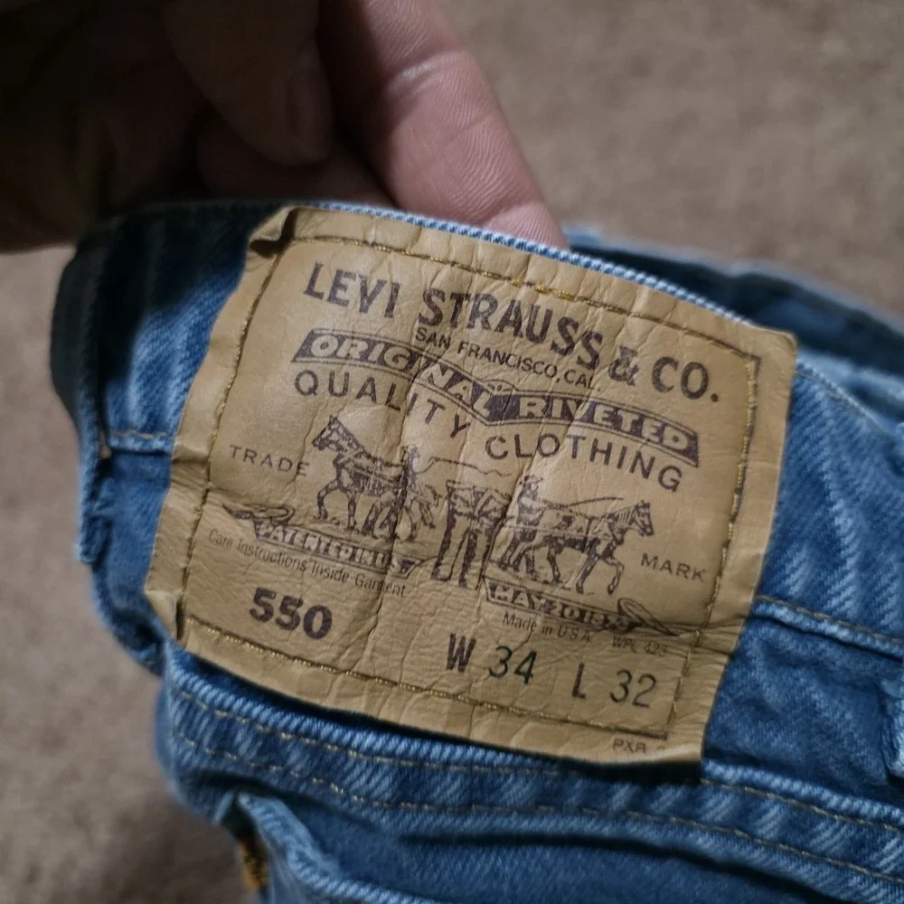 Vintage Levi's Orange‎ Tab Jeans 34 x 32 *Fits 30 x 30 USA Made 1980s 40550-0718